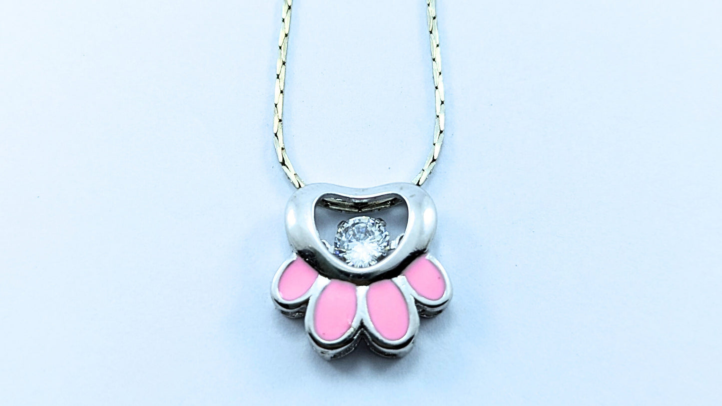 Blush Paw Love Pendant